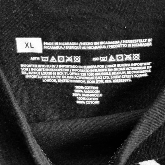 I’M A GHOST Black/White Short Sleeved T-shirt. Size XL 100%Cotton. Used Once - Picture 3 of 5